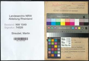 Entnazifizierung Martin Streubel , geb. 03.03.1915 (Polizist)