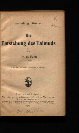 Die Entstehung des Talmuds
