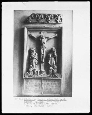 Epitaph des Hans Rebeck (gestorben 1493) und seiner Ehefrau Agnes (gestorben 1482)
