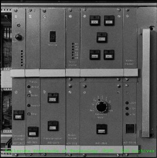 Steuereinheit der U-Pu-Trennanlage der Abteilung Datenverarbeitung und Instrumentierung (ADI)