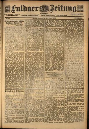 Ausgabe vom Montag, den 25. August 1902.