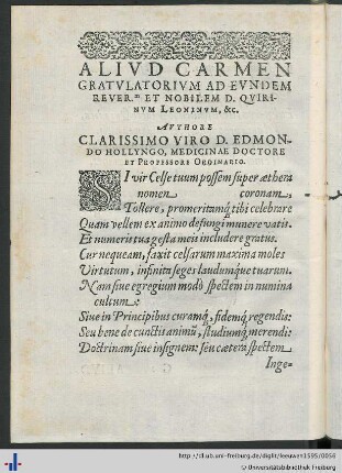 Carmen Gratulatorium
