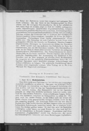 Sitzung am 15. Dezember 1908.