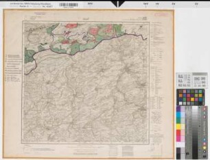 Katasteramt Brilon  Kreis Brilon, Meßtischblatt Adorf 4618, Farbige Einzeichnung mit Namensliste