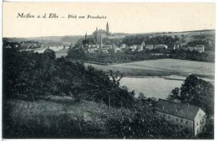 Meißen. Blick von Proschwitz auf Meißen