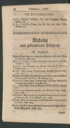Anhang von gebundenen Büchern