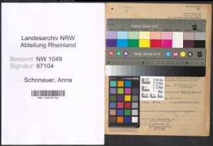 Entnazifizierung Anna Schonauer , geb. 14.07.1891 ()