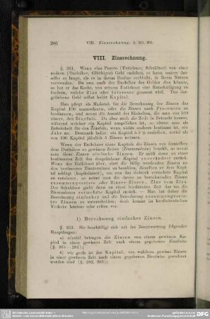 VIII. Zinsrechnung