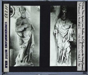 Siena, Dom,Pisano (Giovanni), Skulpturenprogramm am Dom von Siena : Johannes und Matthäus