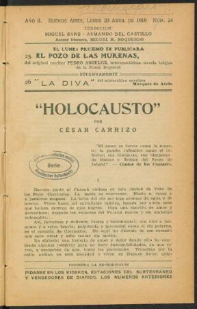 1918000224: "Holocausto"