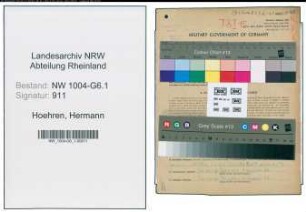Entnazifizierung Hermann Hoehren , geb. 27.04.1897 (Vorarbeiter)