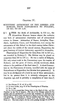 Chapter IV. Scientific Astronomy of the Greeks and Romans, from Hipparchus to Ptolemy.