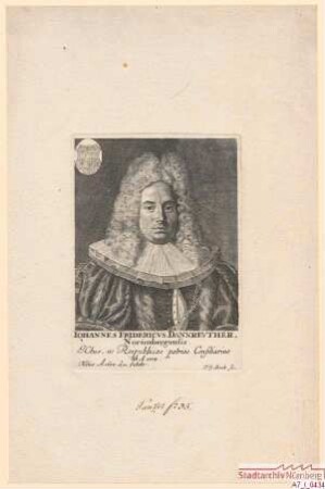 Johann Friedrich Dannreuther, Ratskonsulent; geb. 10. Oktober 1684