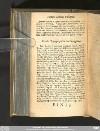 Errata Typographica ita Corrigenda.