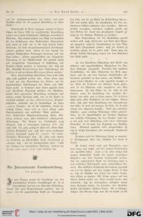 1: Die Internationale Kunstausstellung