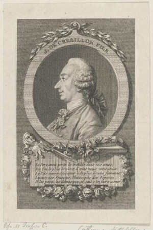 Bildnis des J. de Crebillon fils
