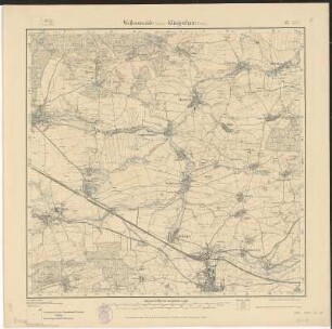 Section Wellerswalde - Klingenhain aus: Topographische Karte (Meßtischblätter) Sachsen