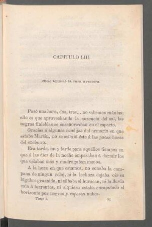 Capítulo LIII. - Cómo terminó la rara aventura.