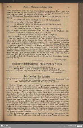 Die Quellen des Lichtes