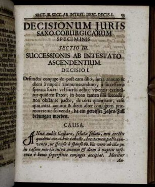 Sectio III. Successionis Ab Intestato Ascendentium.