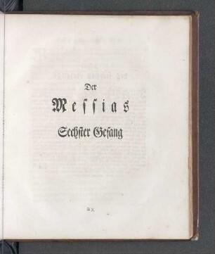 Der Messias Sechster Gesang
