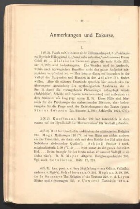 Anmerkungen und Exkurse.