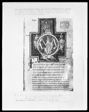 Carmina Burana — Glücksrad mit Fortuna, Folio 1recto