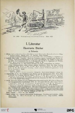 a) Schweiz (Nr. 1-370)