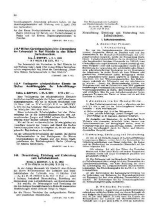 Heranziehung, Einteilung und Einberufung zum Luftschutzdienst : [Amtliche Erlasse] ; [Amtlicher Teil]