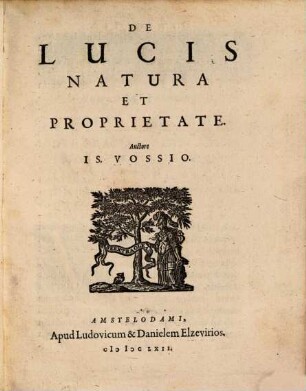 De Lucis Natura Et Proprietate