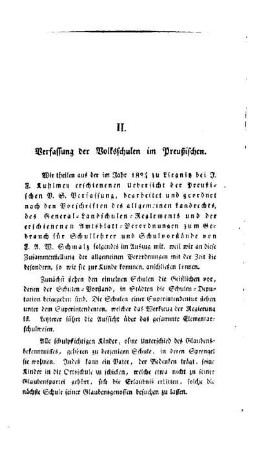 Verfassung der Volksschulen im Preußischen