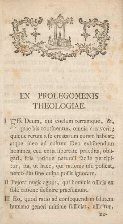 Ex prolegomenis theologiae.