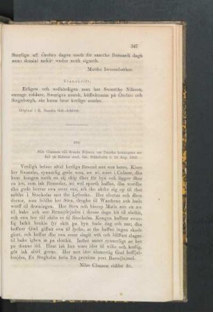 234. [Nils Claesson till svante Nilsson, om Danska konungens afall på Kalmar stad, dat. Stäkeholm d. 28 Aug. 1503.]