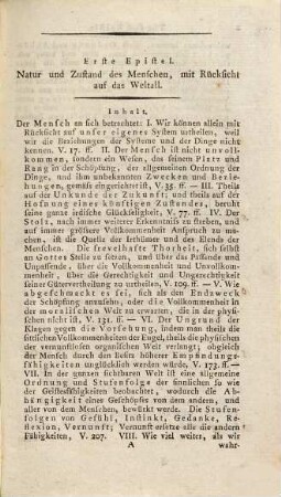 Alexander Pope's Versuch über den Menschen : in vier Episteln an den Lord St. John von Bolingbroke ; englisch und deutsch mit Anmerkungen