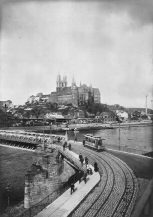 Meißen, Straßenbahn, Elbbrücke