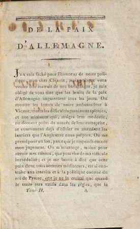 Oeuvres posthumes de l'abbé de Mably, 2