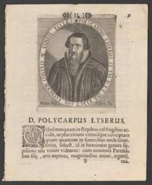 Porträt Polycarp Leyser d.Ä. (1552-1610)