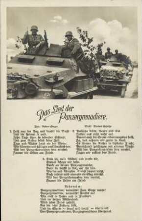 Das Lied der Panzergrenadiere.