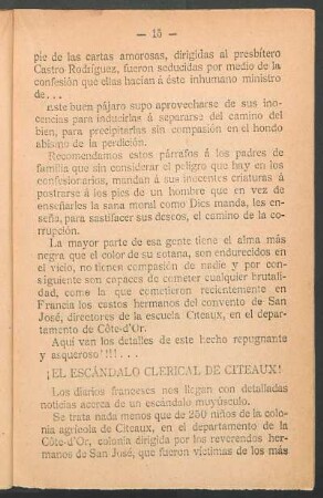 ¡El escándalo clerical de Citeaux!