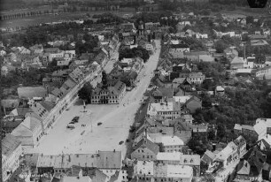 Marktplatz von Rochlitz : Blickrichtung Nordosten