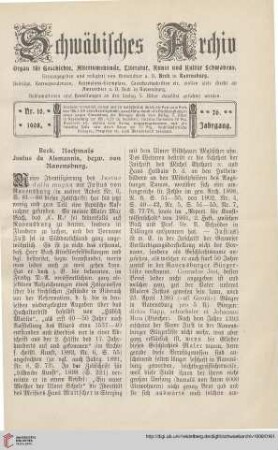 26: Nochmals Justus de Alemannia, bzw. von Ravensburg