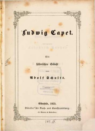 Ludwig Capet : ein historisches Gedicht