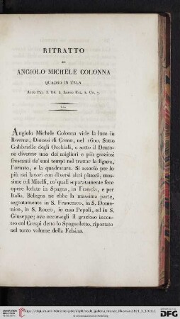 Ritratto Di Angiolo Michele Colonna
