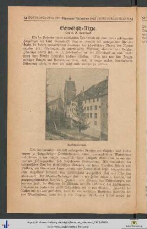 Schwäbisch-Nizza.