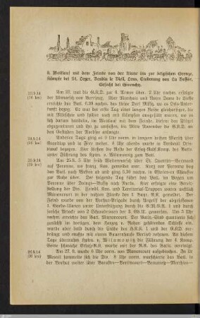 6. Wettlauf mit dem Feinde von der Aisne bis zur belgischen Grenze, Kämpfe bei St. Léger, Vendin le Vieil, Lens, Eroberung von La Bassée, Gefechte bei Givenchy