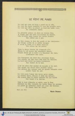 Le Vent de mars.