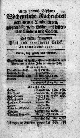 Fünf und dreyßigstes Stück