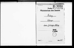 Wiederherstellung der Louis Grötzinger - Stiftung in Freiburg