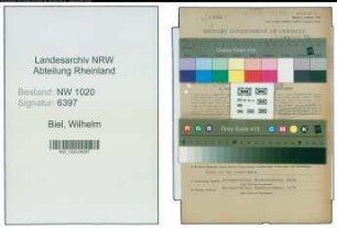 Entnazifizierung Wilhelm Biel , geb. 07.02.1890 (Beamter)