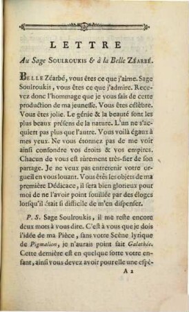 Galathée : Comedie